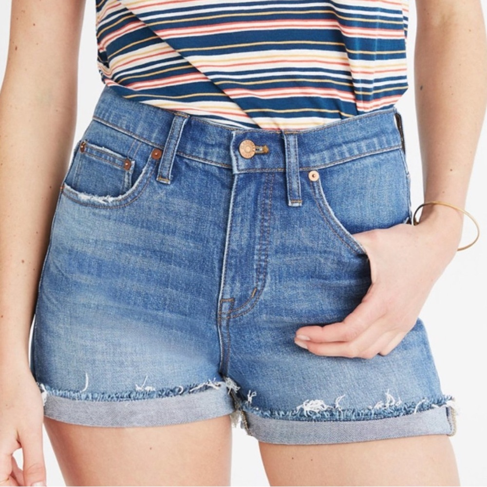 Madewell High-Rise Denim Shorts, Cutoff Edition